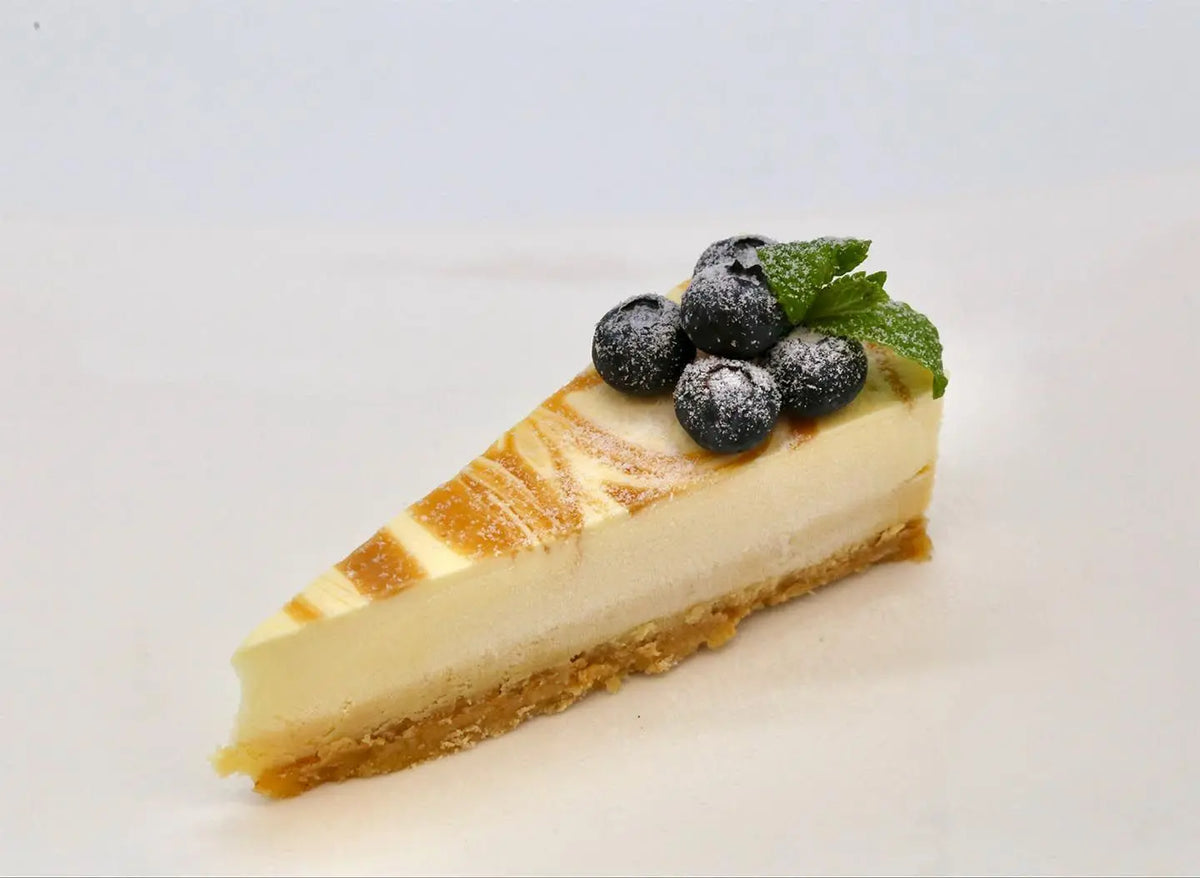 Baked Sliced New York Cheesecake